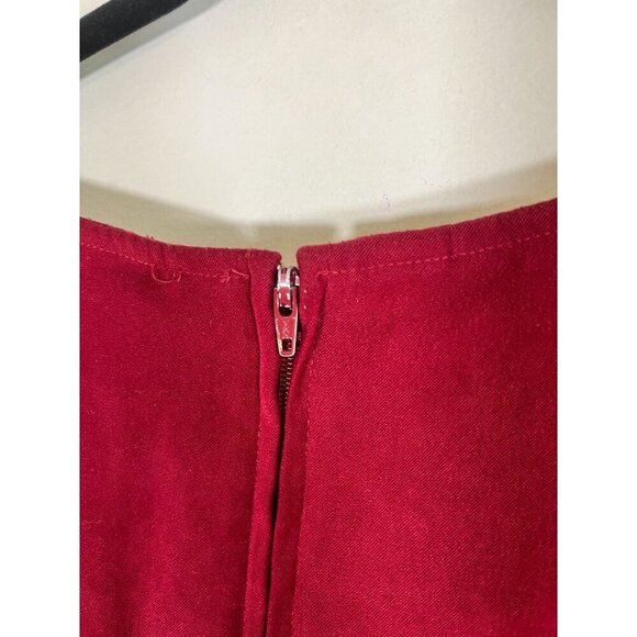 Retro Floral Plaid Dress Set Red 22W Festive Holiday Cottagecore Boho Indie Folk - Picture 11 of 15